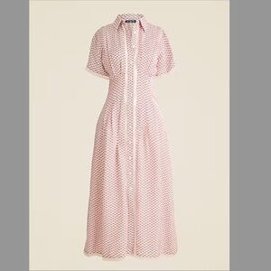 NWT JCREW Wren Lace-Trim Shirtdress